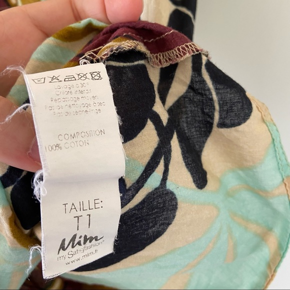 Mim Tank Top from France, Jungle Botanical Print Size S - Picture 5 of 8